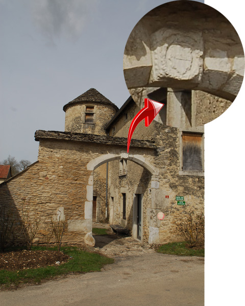 entrée de la ferme des dames à saint baudille de la tour isère