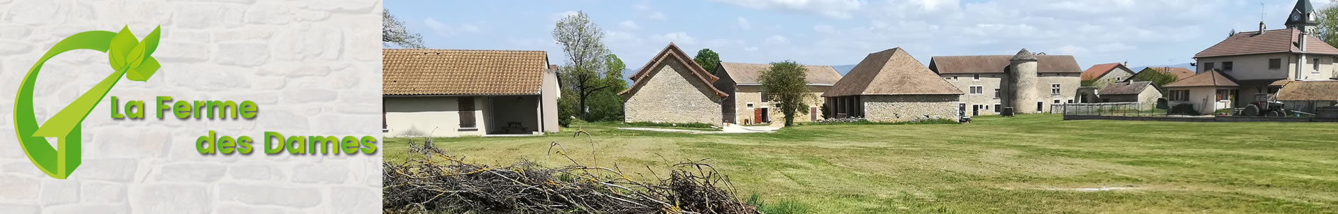 gîte et salle de réception à louer la ferme des dames saint baudille de la tour