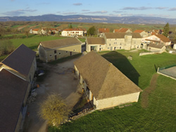 Vue aérienne de la Ferme des Dames